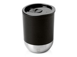 Термокружка LINDE с двойными стенками из переработанного полипропилена, черный