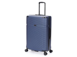Чемодан TORBER ОНЕГА, синий, ABS-пластик, 79,5 х 51 х 29 см, 103 л
