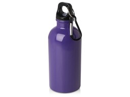 Одностенная бутылка для воды с карабином Oregon, изготовленная из нержавеющей стали, сертифицированной по стандарту RCS, объемом 400 мл - Пурпурный
