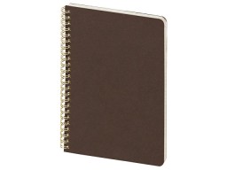 Бизнес тетрадь на гребне А5 "Pragmatic", 60 листов в клетку, темно-коричневый