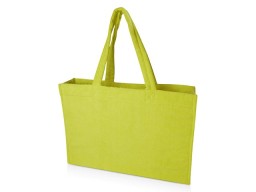 Пляжная эко-сумка Siam объемом 13 л из переработанной махровой ткани, сертифицированной GRS - Лайм