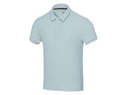 Рубашка поло унисекс "Akoya" из переработанного махрового материала - Cloud Blue