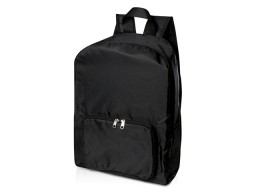 Складной рюкзак EcoFold объемом 15 л из переработанного ПЭТ-пластика - сплошной черный