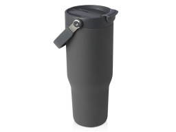 Термостакан Bronx объемом 900 мл из меди и переработанной нержавеющей стали, сертифицированной по стандарту RCS, с вакуумной изоляцией и крышкой с двойной функцией - Серый