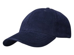 "Hutton" 6-панельная бейсболка из переработанного хлопка - Темно - синий