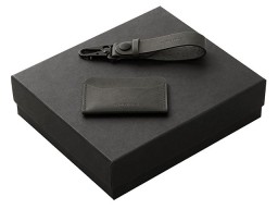 Подарочный набор Long River: картхолдер, ремешок для ключей, черная коробка