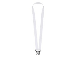 Ланъярд 2 см под сублимацию с 2-мя карабинами, черный