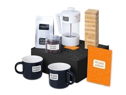 Подарочный набор «Re:y. Together»  с френчпрессом, кружками и дженгой