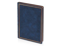 Ежедневник недатированный А4 "Royal", синий с бронзовым срезом