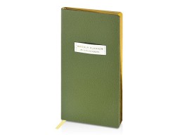 Еженедельник недатированный А6 "Verde" с нашивкой, зеленый