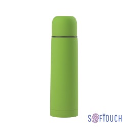 Термос "Крит" 500 мл, покрытие soft touch, зеленое яблоко