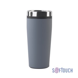 Термостакан "Европа" 500 мл, покрытие soft touch, серый
