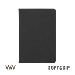 Ежедневник недатированный "Флоренция", А5, покрытие soft grip, черный