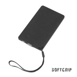Зарядное устройство "Камень" с покрытием soft grip, 4000 mAh в подарочной коробке, черный