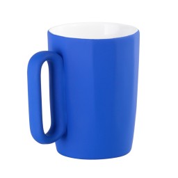 Кружка керамическая "Calypso" 250 мл, покрытие soft touch, темно-синий с белым