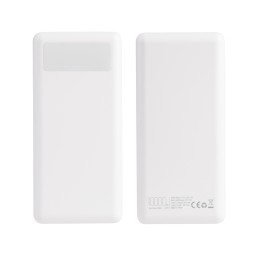 Зарядное устройство "Lumos" 10000 mAh с фонариком, белый