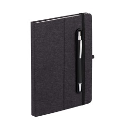 Блокнот "Magnet" с ручкой Ray на магните, с подставкой под смартфон, черный