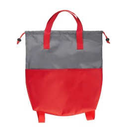 Сумка-рюкзак "Carry", серый с красным