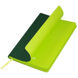 Ежедневник Латте (Latte NEW) недатированный, зеленый/лимонный (без упаковки, без стикера)