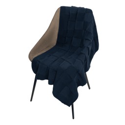 Плед Селла Софт (Cella Soft) вязаный, 160*90 см, синий