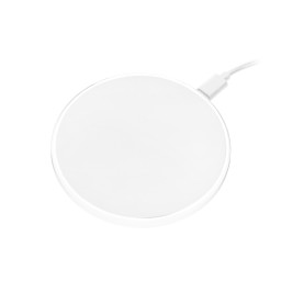 Беспроводное зарядное устройство с подсветкой 15W Аурис (Auris), белое