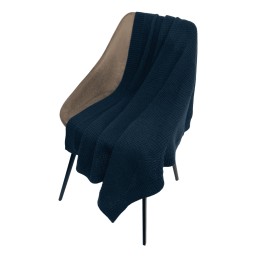 Плед Мальта Софт (Malta Soft) вязаный, 160*90 см, синий