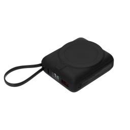 Внешний аккумулятор с подсветкой Риттер PD (Ritter PD) 10000mAh с функцией беспроводной зарядки 15W, черный