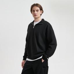 Толстовка на молнии унисекс Флоу (Flow), черная