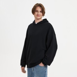 Худи оверсайз унисекс Фьюжн (Fusion), черный