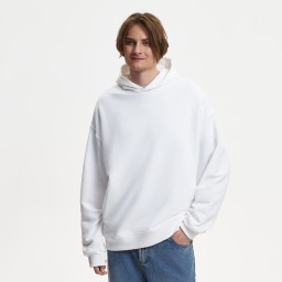 Худи оверсайз унисекс Фьюжн (Fusion), белый