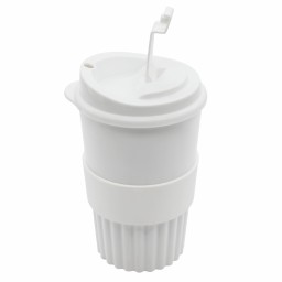 Стакан Classic White Green Line, 350 мл, белый