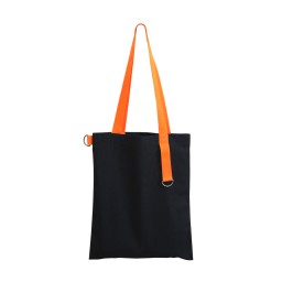 Шоппер Superbag black, чёрный с оранжевым