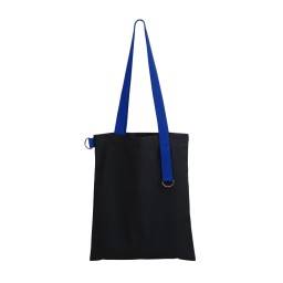 Шоппер Superbag black, чёрный с синим