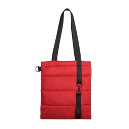 Шоппер Superbag Bubble, стёганый, без застёжки, красный с чёрным