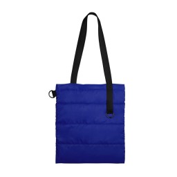 Шоппер Superbag Bubble New, стёганый, со скрытой магнитной кнопкой, синий с чёрным