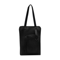 Шоппер Superbag Pocket, с внутренним креплением  и чехлом для мелочей, черный
